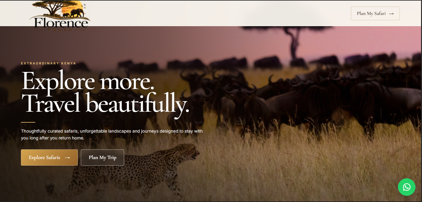 Florence Safaris Website